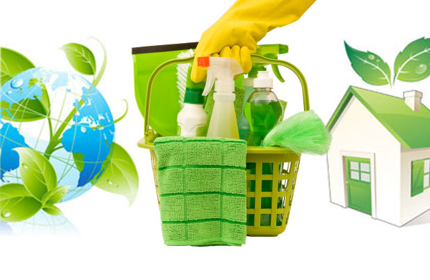 Green cleaning in California using non-toxic supplies at home